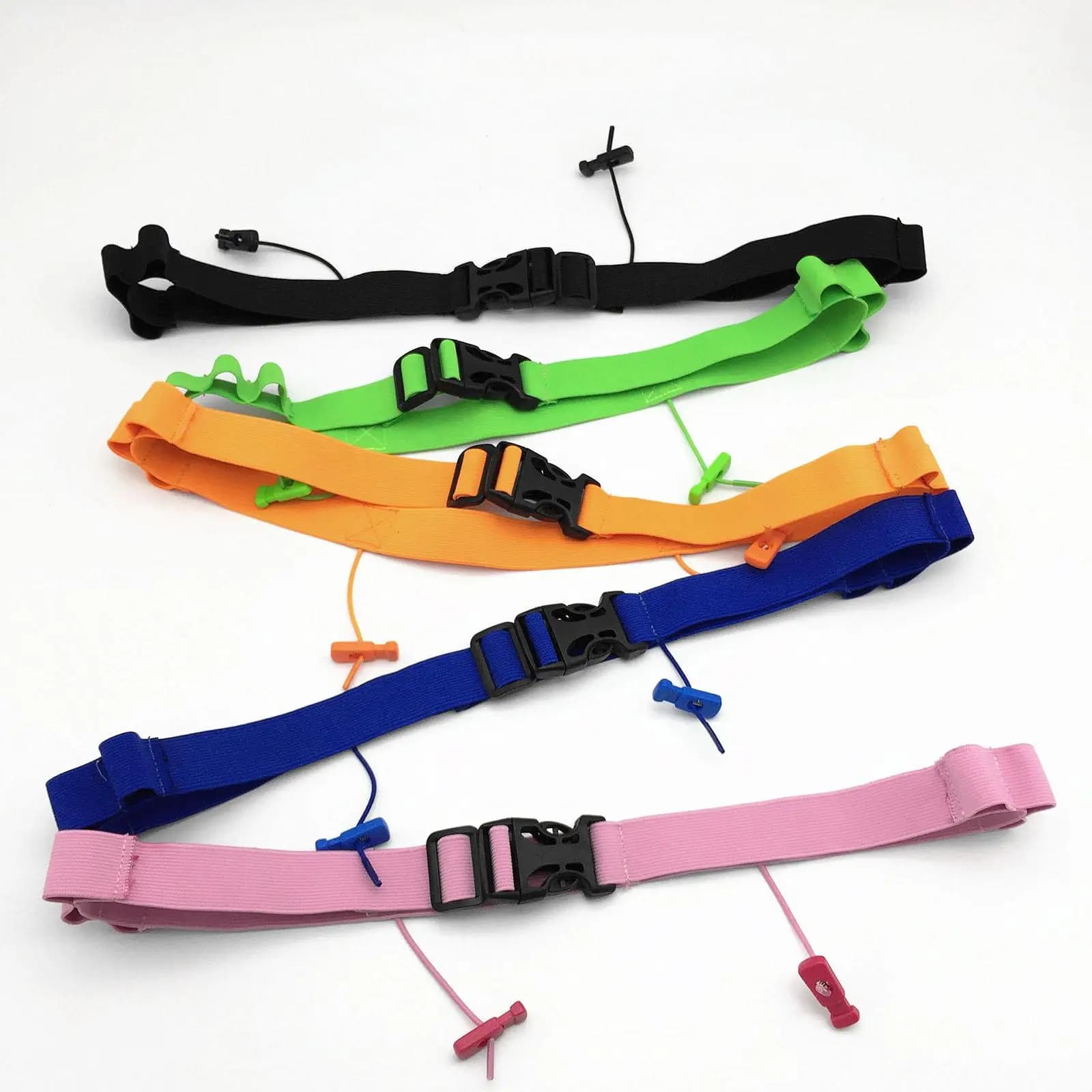 Polyester Running Race Number Belt Adjustable Reflective Waist Strap for Triathlon Cycling Fitness