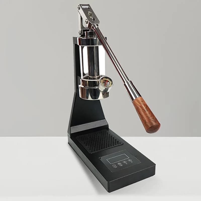 CMM01B Manual Lever-Style Espresso Machine with PID Temperature Control, 58mm Group Head, Quartz Glass Water Tank, and 1–16 Bar