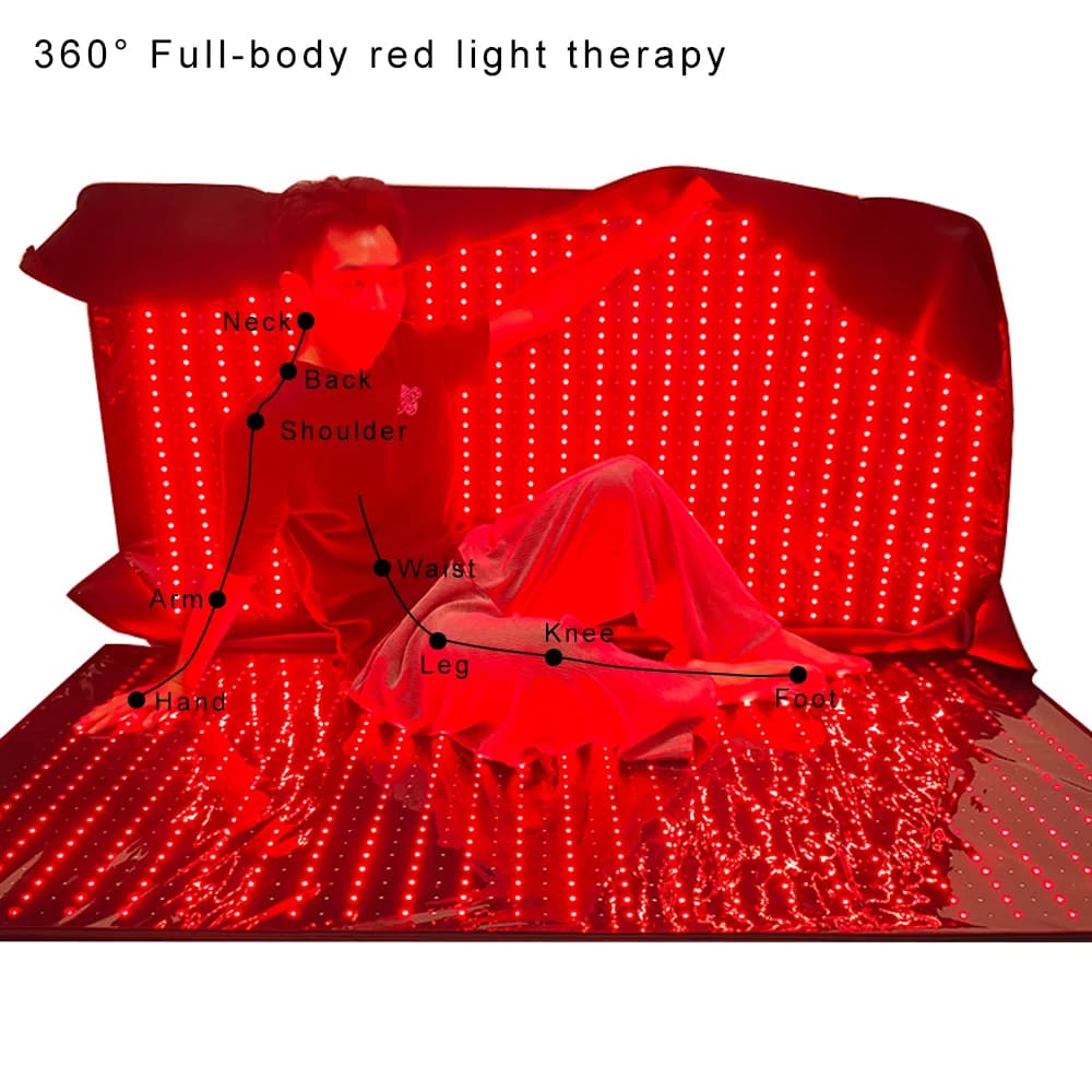 NEWRed Light Therapy Hand Held Full Body Infrared Sauna Blanket Sleeping Bag with Pain Relief for Home & Commercial Use