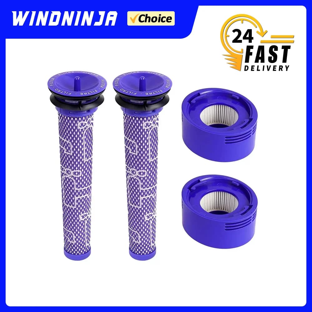 Kit filtro di ricambio per aspirapolvere senza fili Dyson V7 V8, pre-filtro e post-filtro HEPA, accessori di ricambio perfettamente adatti