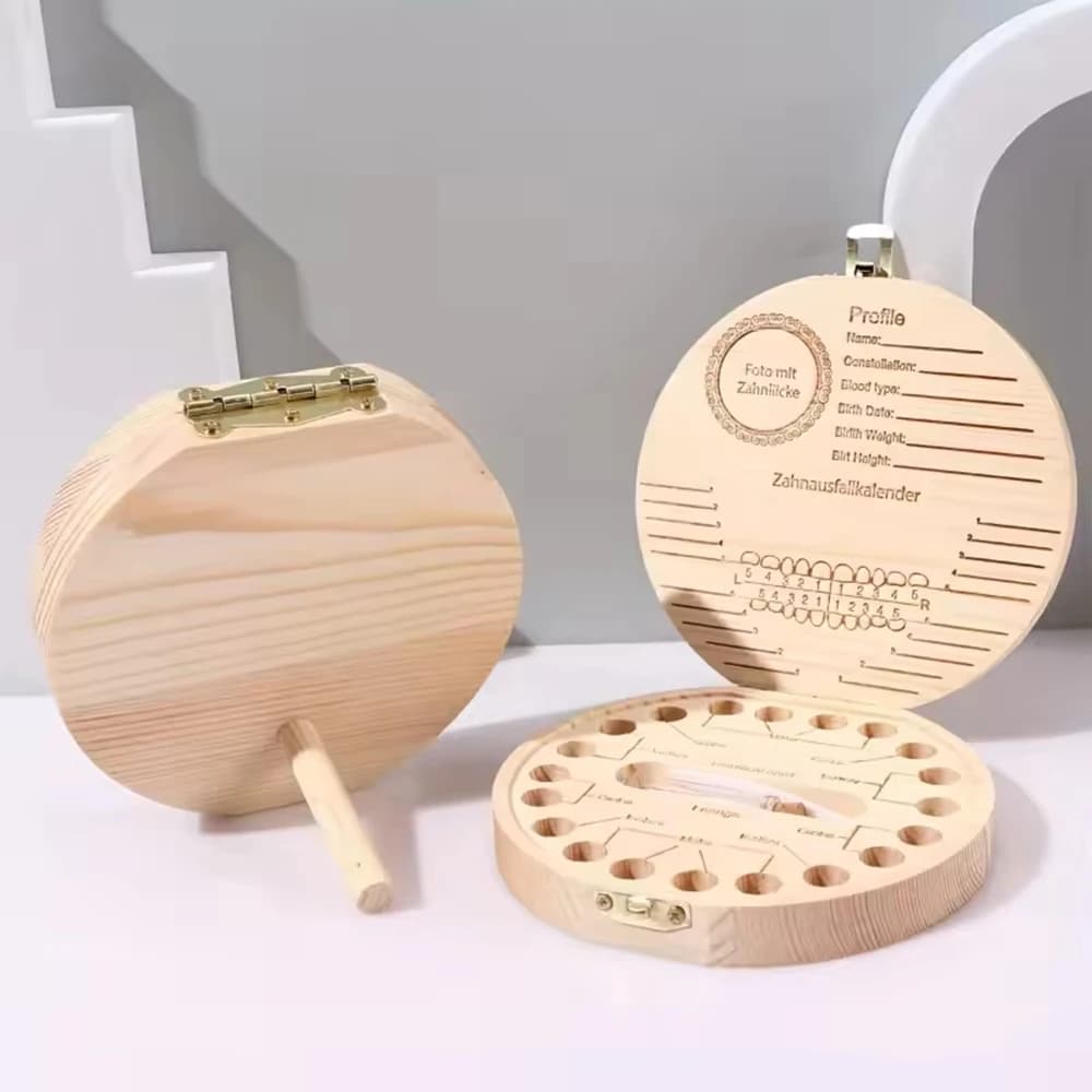 Scatola per denti da latte per bambini 1PC - Scatola da collezione per bambini per preservare i denti da latte e conservare i denti come Memento