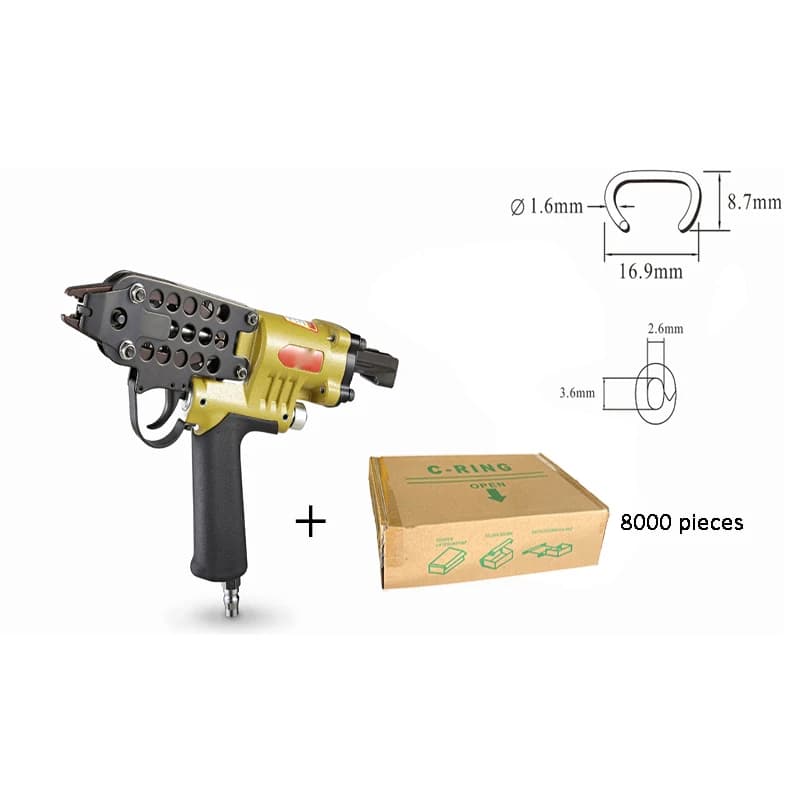 SC7E/SC7C Pneumatico C Anello Chiodatrice Gabbia Cucitrice Chiodo C Anello Pinze Strumento Aria C-tipo macchina Chiodatrice pistola sparachiodi pneumatica