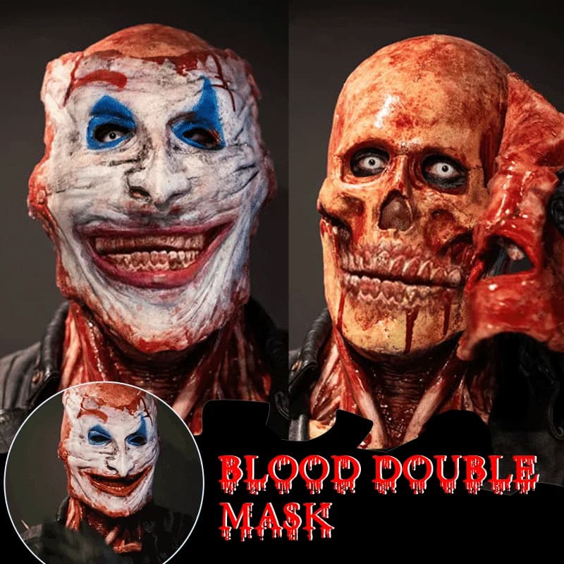 Double Layered Halloween Mask Latex With Bloody horror skull Masks for Party Cosplay Scary Mascara Carnival Party