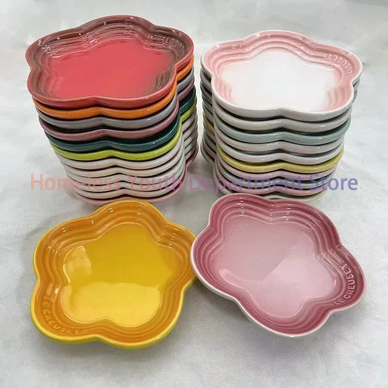 14 centimetri Plum Blossom Piatto Piccolo Piatti Salsa Francese di Colore Freddo Piatto Torta Graduale Sputo Osso Piatti Stoviglie In Ceramica Dessert