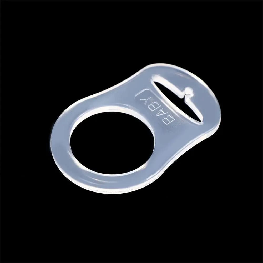 Useful MAM Silicone Button Ring Transparent 10 Pcs Pacifier Clip Adapter Adapter Pacifier Clip Dummy