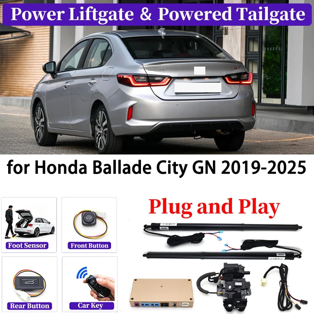 Per Honda Ballade City GN 2019-2025 OEM Aggiornamento Auto Kit Portellone Elettrico Automatico Smart Auto Sistema Portellone Elettrico Plug & play