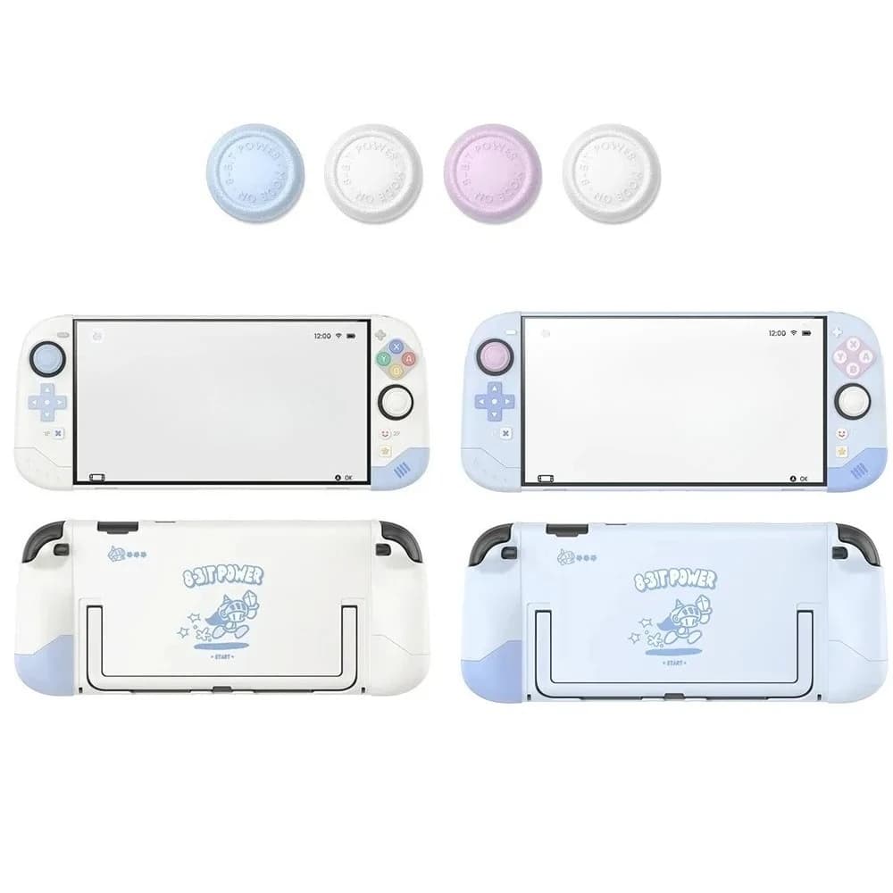Custodia protettiva Little Knight compatibile con Switch 2 - NS2 (2025) Pixel Adventure Guscio staccabile con cover Joycon in silicone