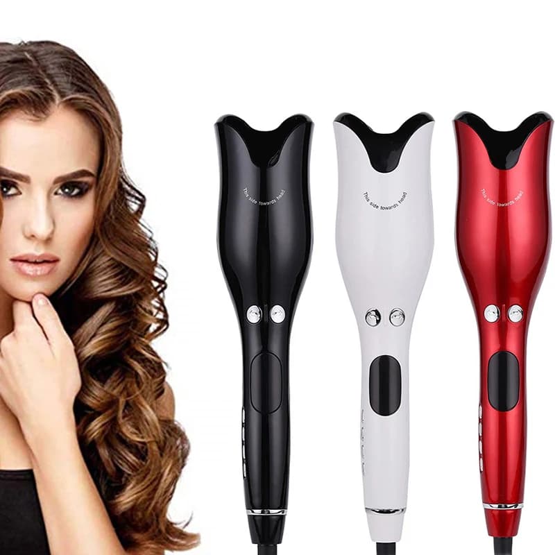 Multifunctional rose-shaped LCD curling iron Professional Bigodino styling tools Bigodini hair curler for auto rotating ceramic hair