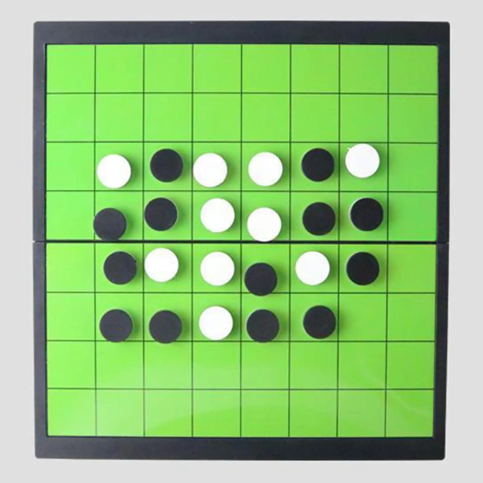 Magnetic Portable Othello Board Game Compact Reversi Chess Board Strategy Game Set for Two Players at Home