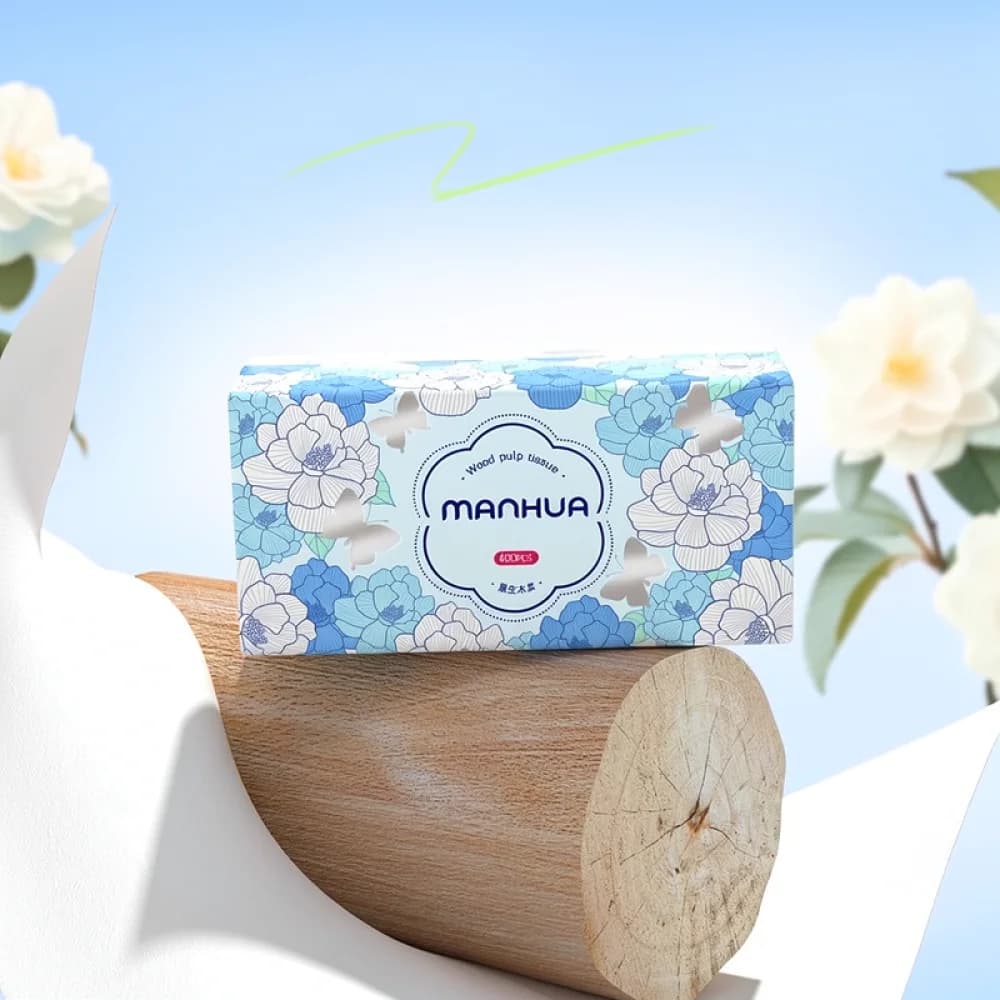 For Manhua Facial Tissue Soft Napkins Virgin Wood Pulp Paper Towels Household Daily Cleaning Table Wipes Bathroom Supplies