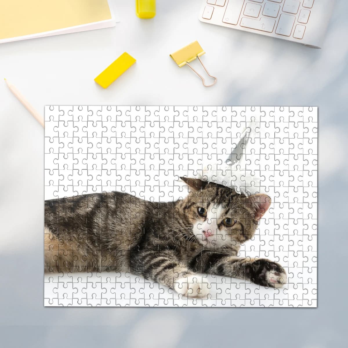 Puzzle Personalizzati con Foto di Animali Domestici da 35/300/500/1000 Pezzi per la Casa, Camera da Letto/Soggiorno - Puzzle Antistress Personalizzati