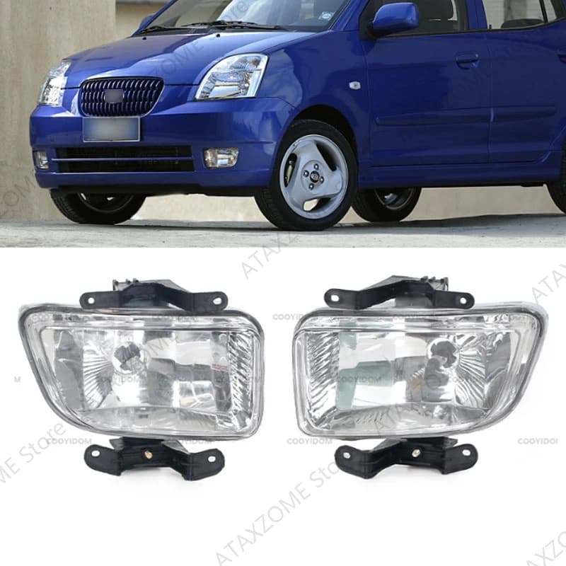 Gruppo Fari Fendinebbia per KIA Morning Picanto Hatchback 2004 2005 2006 2007, Lampada Fendinebbia Anteriore, Luce Diurna DRL, Luce di Segnalazione