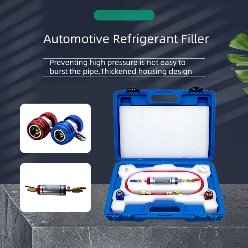Filtro olio del compressore dell'aria condizionata automobilistica e purificatore del riempitivo dell'analizzatore dell'olio refrigerante per la manutenzione del sistema di raffreddamento