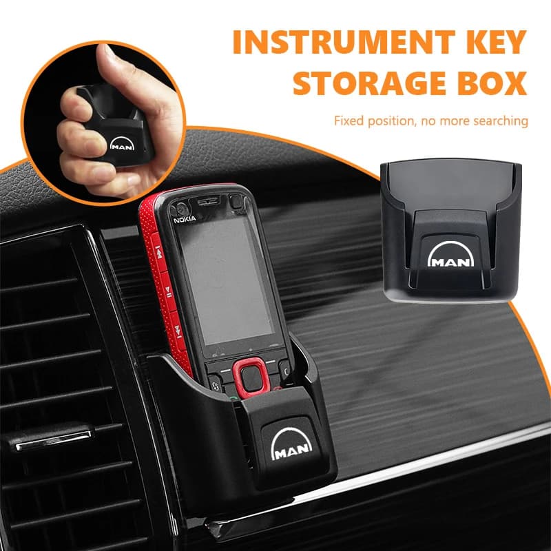 Car Dashboard Hanging ID Card Key Storage Box Accessorie For Man TGX TGM TGA TGS TGE