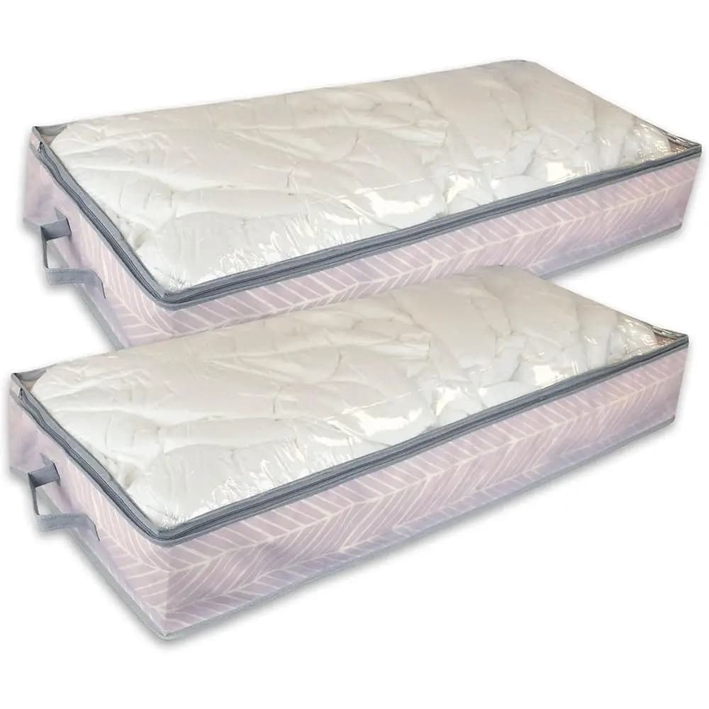 Mauve Chest-Sized Breathable Storage Bag for Closets