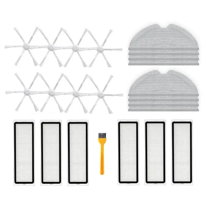 Kit di Ricambio 23 Pezzi per Xiaomi Mi Robot Vacuum Mop 2 STYTJ03ZHM: Spazzole Laterali, Filtri e Panni per Aspirapolvere