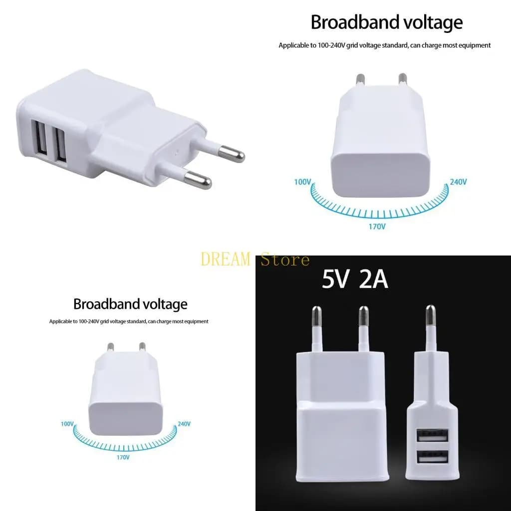 Caricatore a parete USB 1A Porta Dual Porta USB Adattatore alimentatore CAMARGER CAPSA COMPICNAZIONE MIGLIORE VENDITA