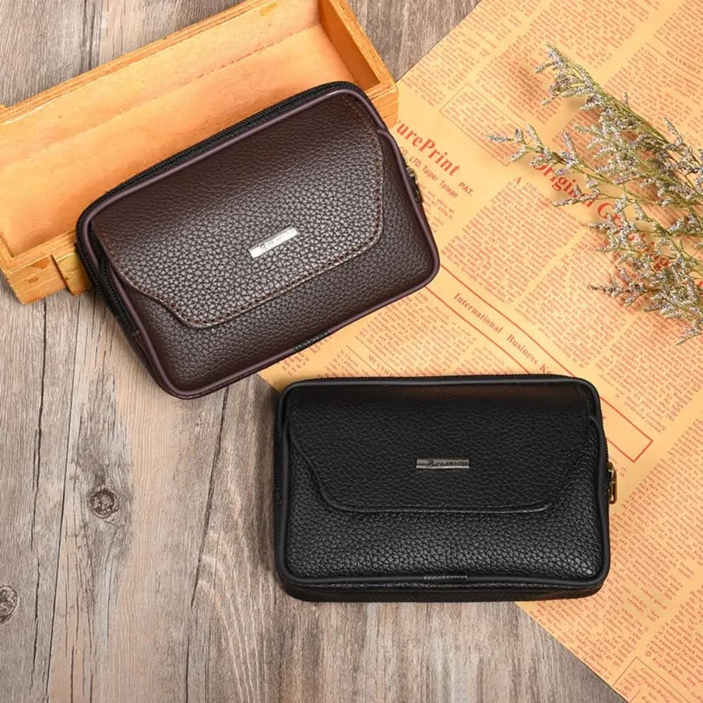 Men's Small Waist PU Leather Waist Solid Color Waist Casual Waist Belt