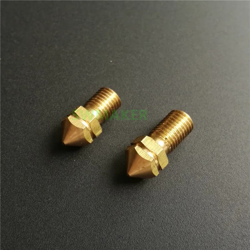 4 pz UM3 stampante 3D sostituire la stampa ugello in ottone 0.4mm 0.25mm 0.6mm 0.8mm per Ultmaker 3 pezzi di ricambio 1.75mm/3.0mm filamento