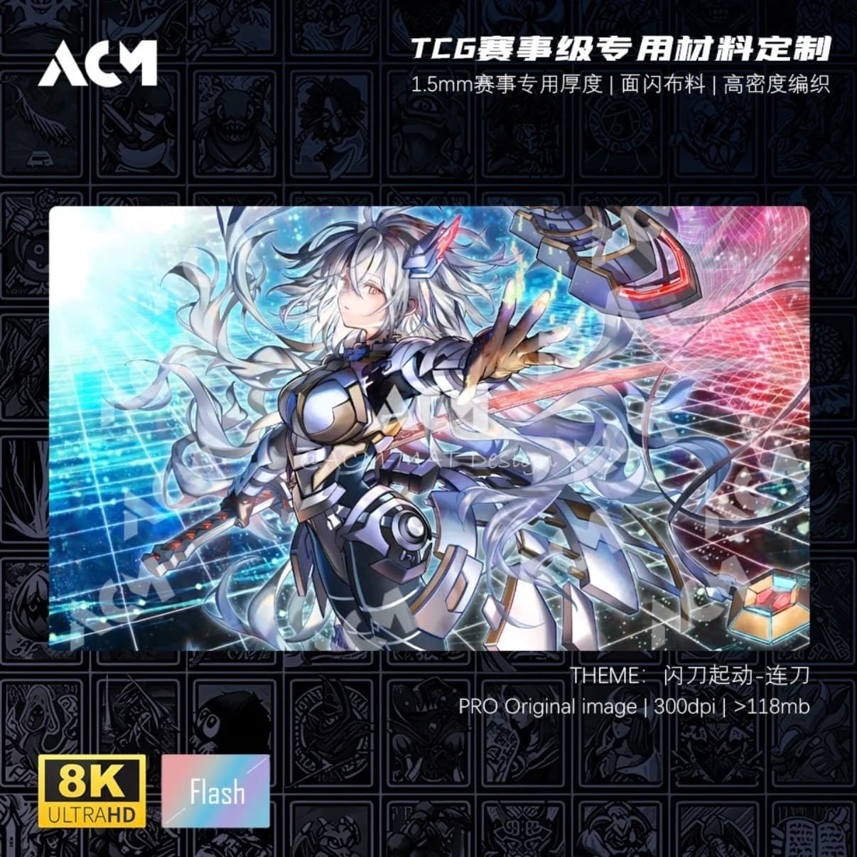 Yu-Gi-Oh! Sky Striker: Collegamento Mobile! Tappetino da Gioco per Carte Collezionabili 600x350mm, 1.5mm Senza Bordi, Tappetino in Gomma Singolo per Giochi da Tavolo, Regalo