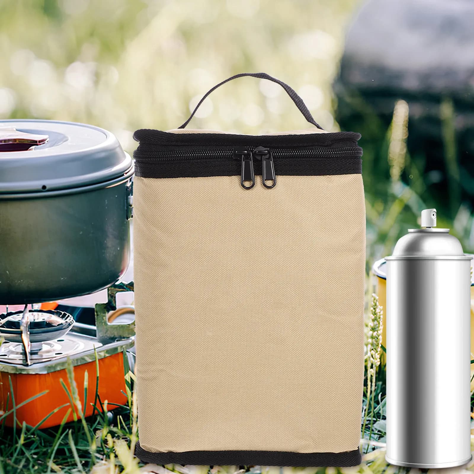 Lightweight Camping Lamp and Stove Bag, Graffi Resistant, Easy to Transport, Durable Crafting
