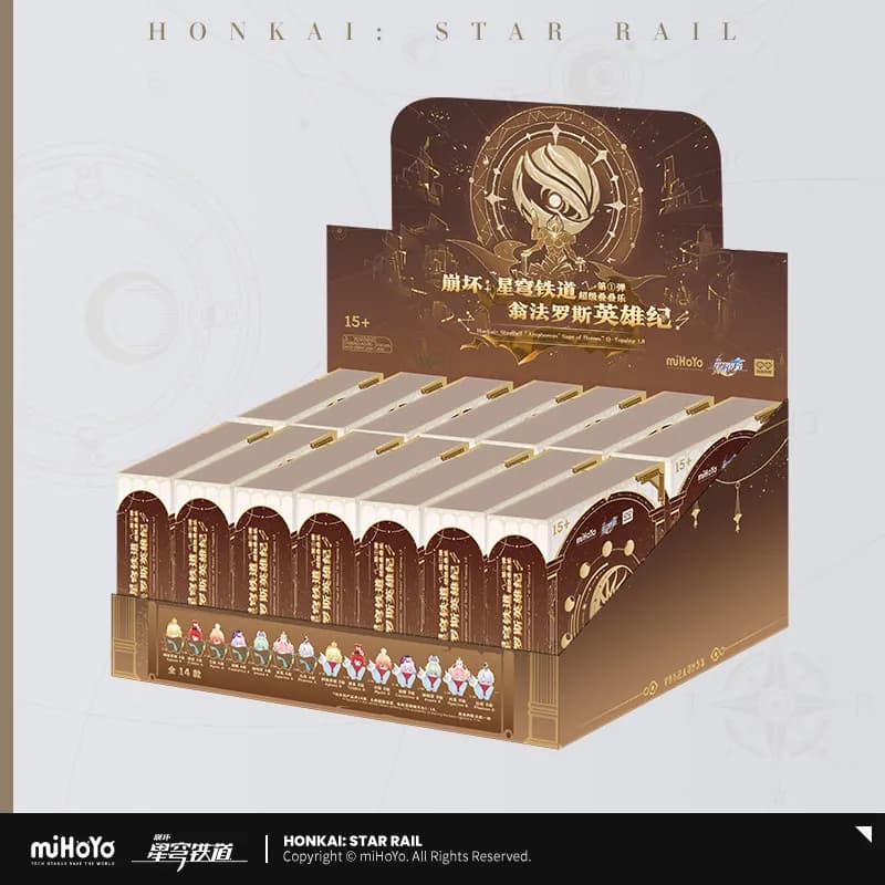 Mihoyo Honkai Star Rail Walford Heroes Chronicle Blind Box - Statuetta Anime Carina da Collezione, Modellino Giocattolo, Ornamento