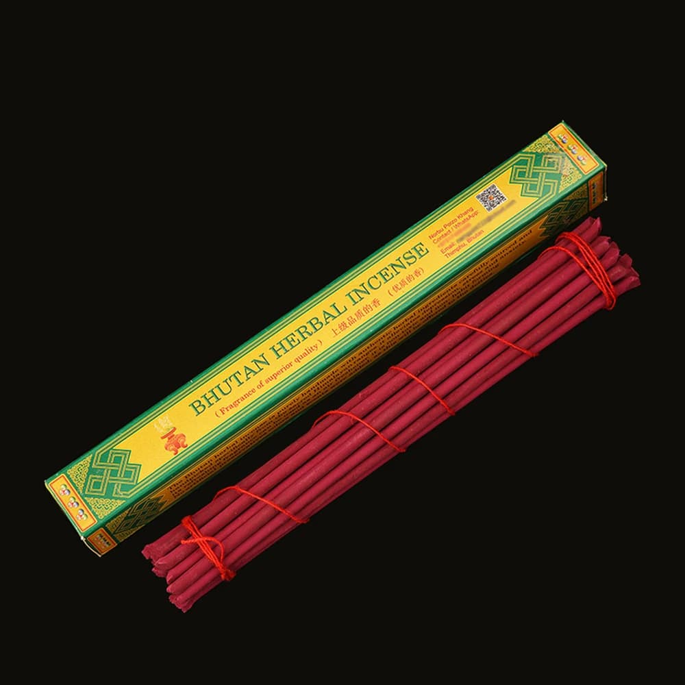 Incenso alle erbe ibutan, incenso tibetano fatto a mano dell'Himalaya, culto domestico Buddha aria purificante interna, incenso in bastoncino naturale, 2 pezzi