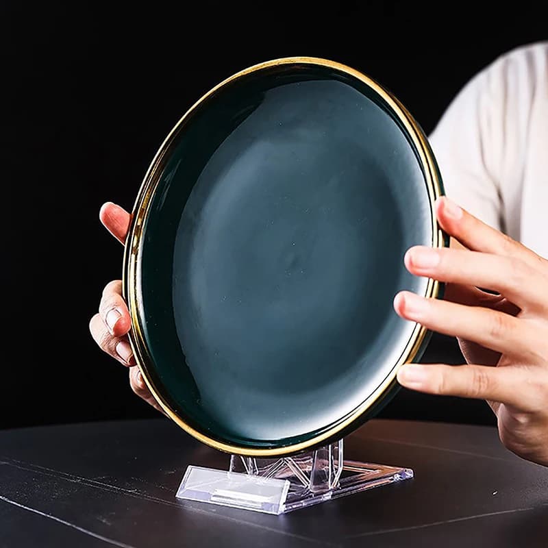 Transparent Display Stand for Transparent Plastic Plate Adjustable Frame Support for Photo Decoration for Wedding Birthday Home