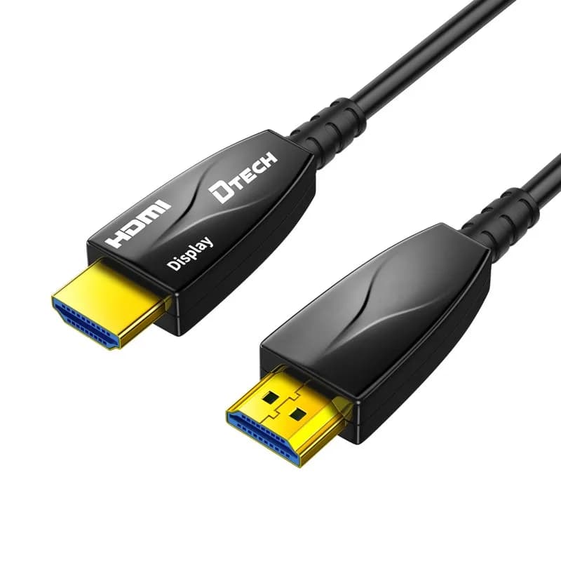 DTECH Cavo HDMI maschio-maschio placcato oro Cavo HDMI 2.0V in fibra ottica 4K@60Hz da 10 m