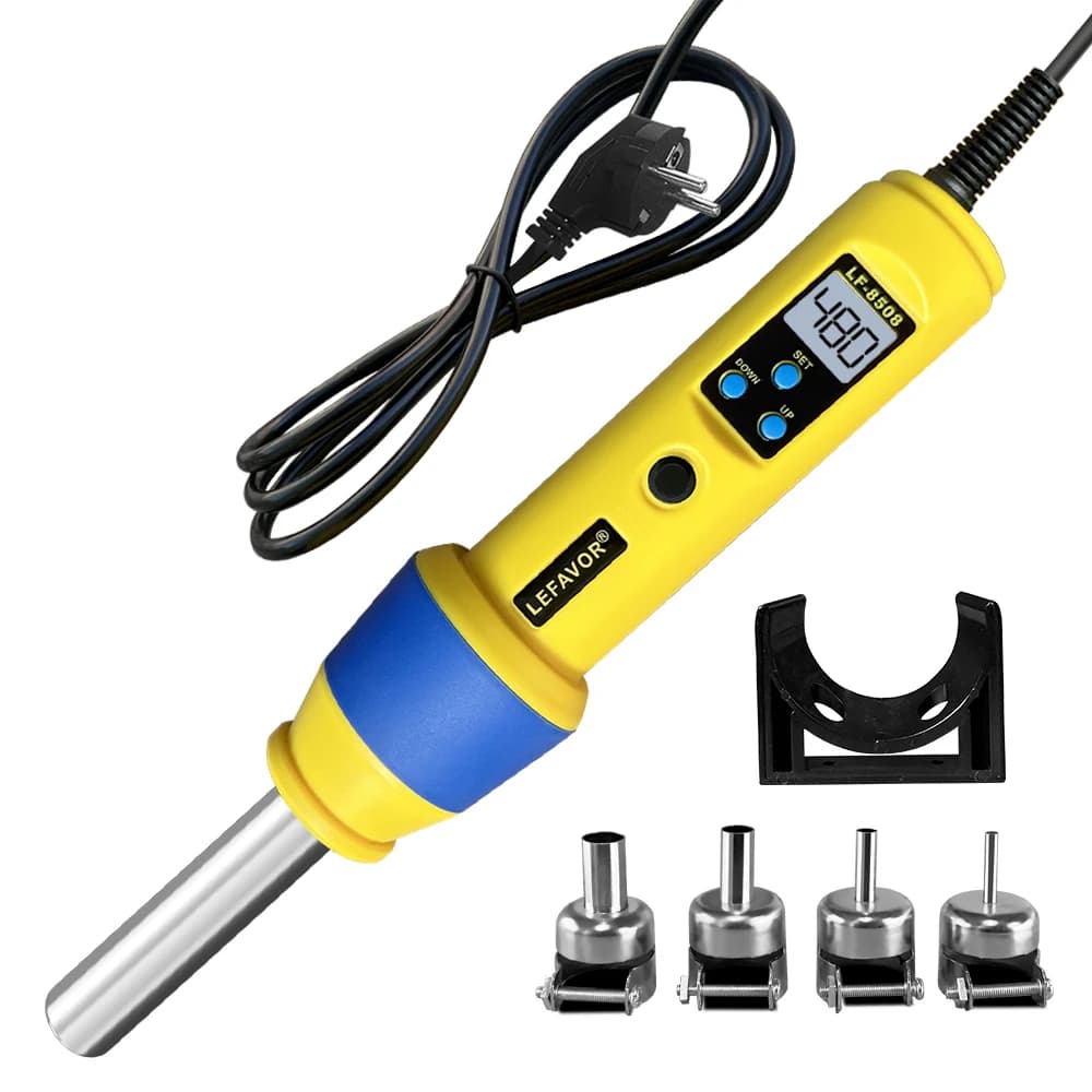 Stazione di saldatura dissaldante per pistola ad aria calda di calore digitale LCD 110V 220V Temperatura regolabile IC SMD BGA 8018LCD8508