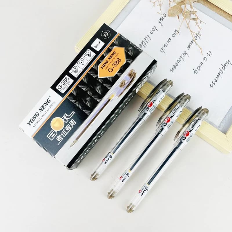 12 pz Penna Gel Materiale Scolastico Nero Blu Rosso Inchiostro Colore 0.5mm Penna A Sfera Kawaii PenWriting Strumento Scuola OfficeStationery
