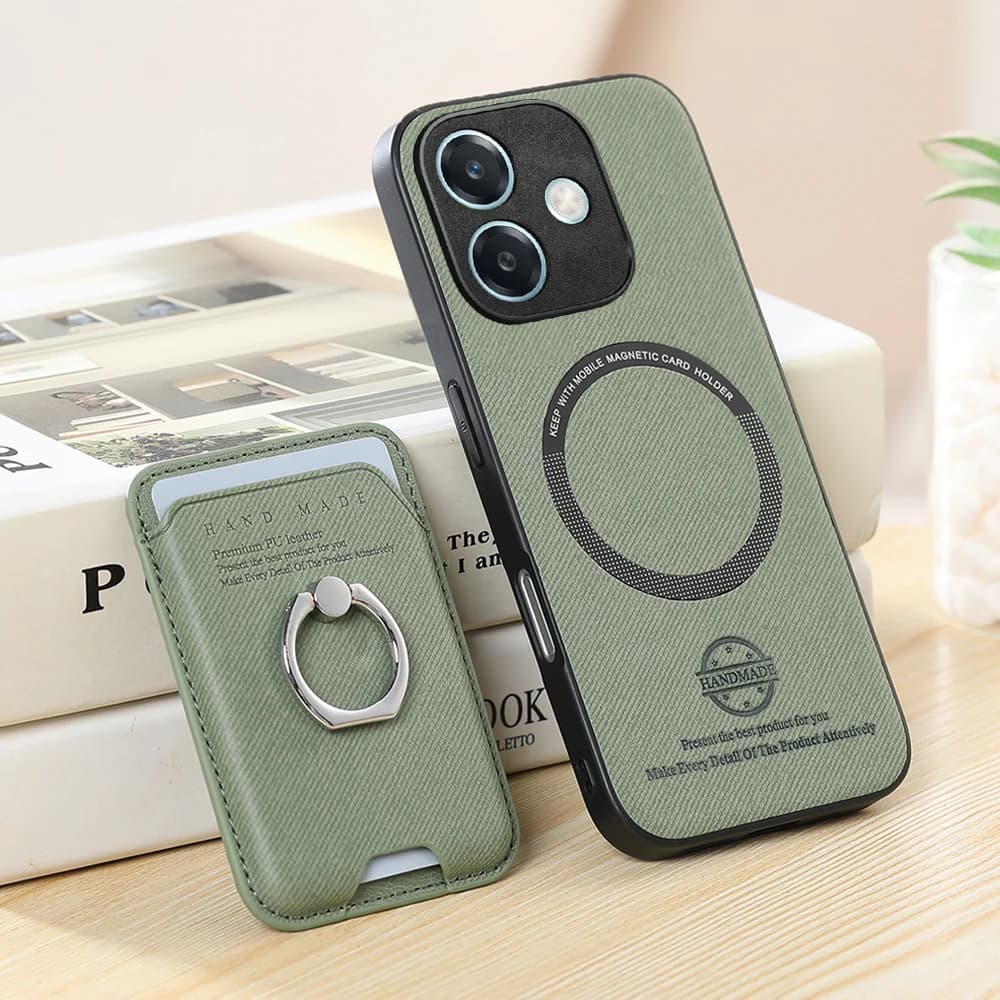 Per OPPO A5 Pro 5G 4G 2025 Custodia di lusso staccabile 2 IN1 Carta magnetica in pelle RFID Cover per telefono OPPO A5 Custodia OppoA5 A 5 Anello di copertura