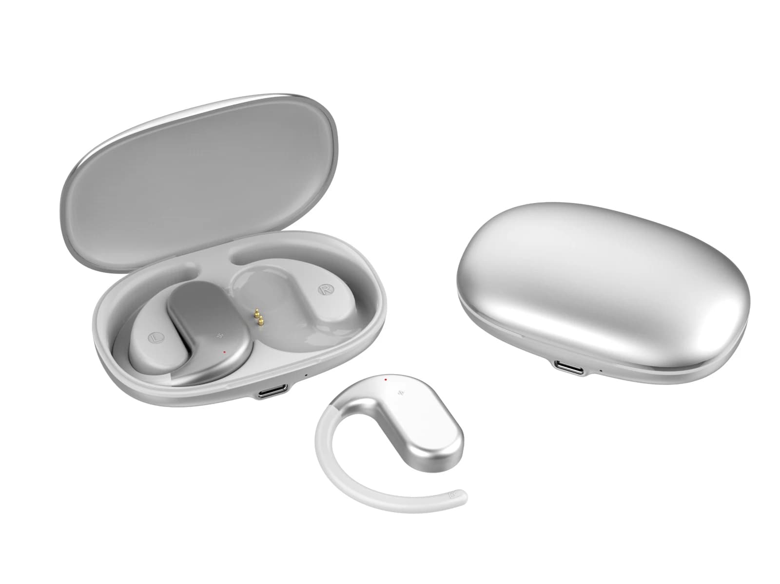 OWS18 Bluetooth Premium Comfort earphones throughout the day Infrangible metal case Wireless mobile phones for gym Work Travel Light Gift
