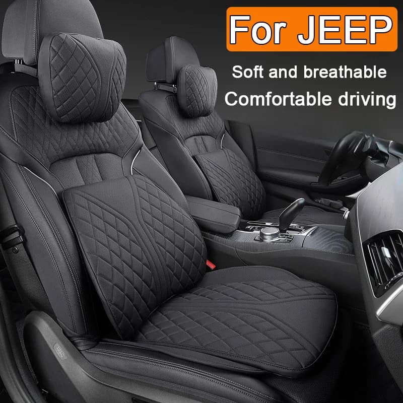 Nuovo coprisedile universale per auto cuscino in morbida pelle supporto cuscino per il collo per JEEP Renegade Patriot Compass Wrangler Grand