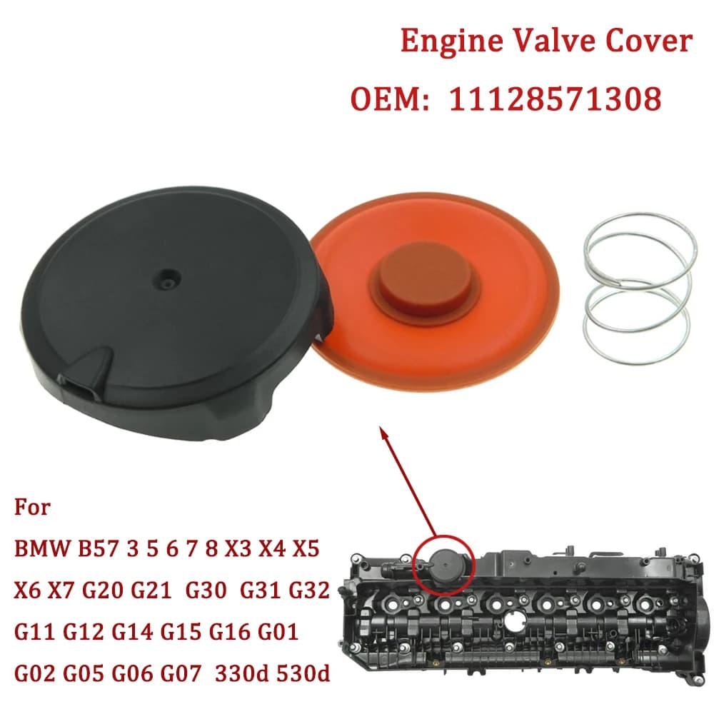 11128571308 Kit di riparazione coperchio valvola PCV motore auto con membrana B57 per BMW 3 5 6 7 8 SERIE X3 X4 X5 X6 X7 G20 G21 G30 G31 G11