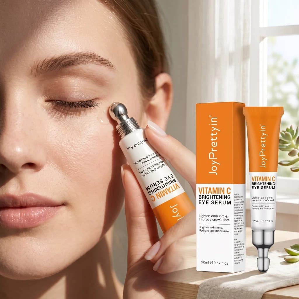 Vitamin C Brightening Eye Serum Hydrate Moisturize Lighten Dark Circles Soften Even Skin Tone Daily Orbital Care Essence 20ml
