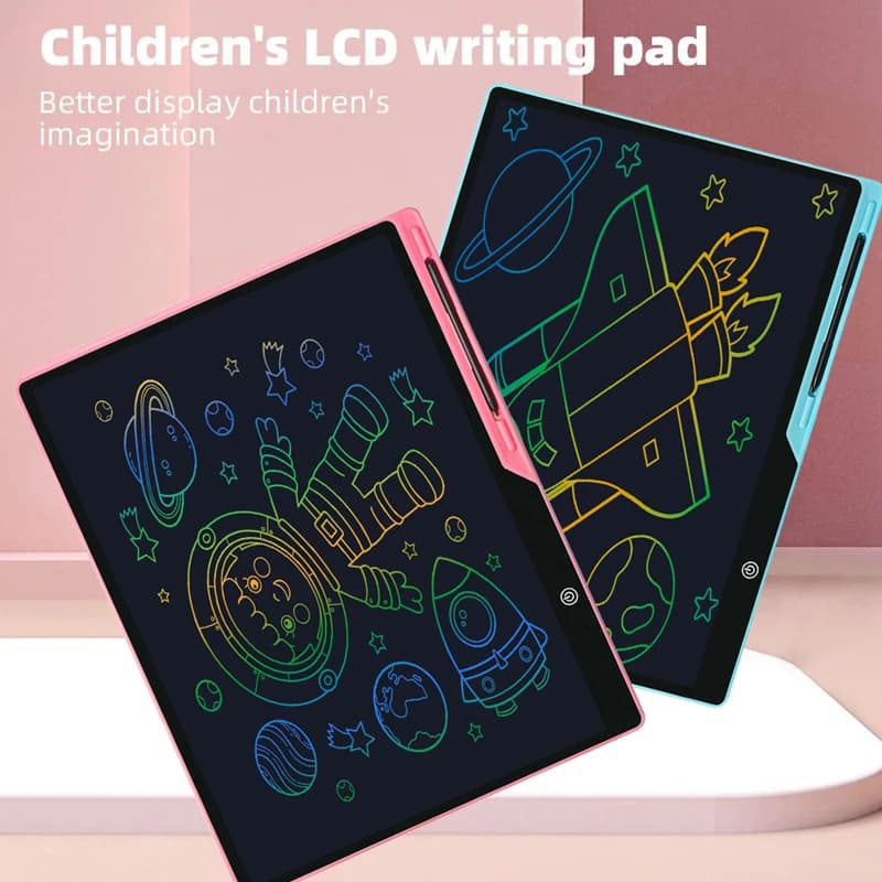 Tavoletta da disegno per bambini LCD da 20 pollici giocattoli per ragazze ragazzi tavoletta da scrittura elettronica Doodle ricarica Pad per scrittura a mano regalo per bambini