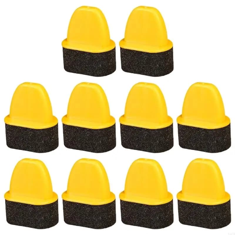 10 pezzi multiuso applicatore per lucido da scarpe spugna pennello leggero portatile per manutenzione della borsa da cintura