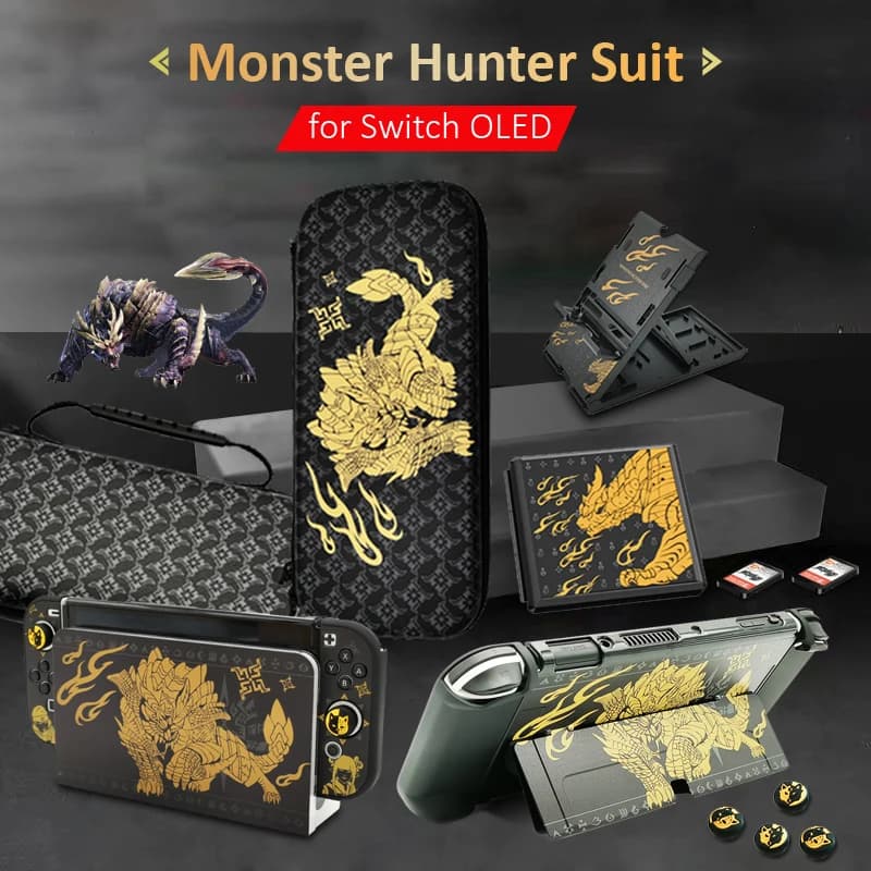 2022 Monster Hunter Custodia protettiva per NS Switch OLED Custodia protettiva per NS Switch OLED Accessori di gioco