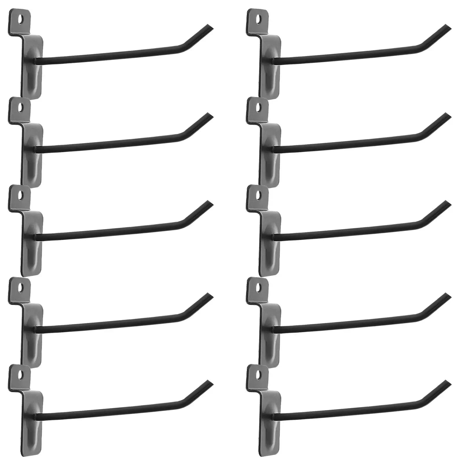 10 Pezzi Ganci Robusti ed Eleganti da 10 cm per Esposizione Accessori Cellulari, Organizzazione Utensili, Scaffali per Negozi e Supermercati