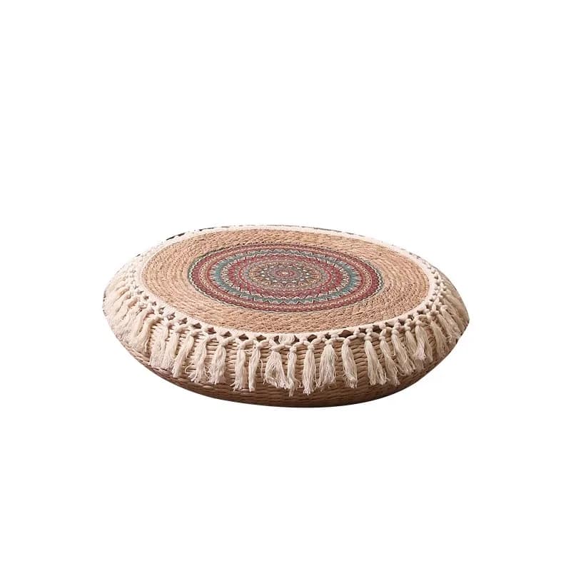 Straw futon cushion meditation meditation mat yoga health ground cushion balcony straw cushion