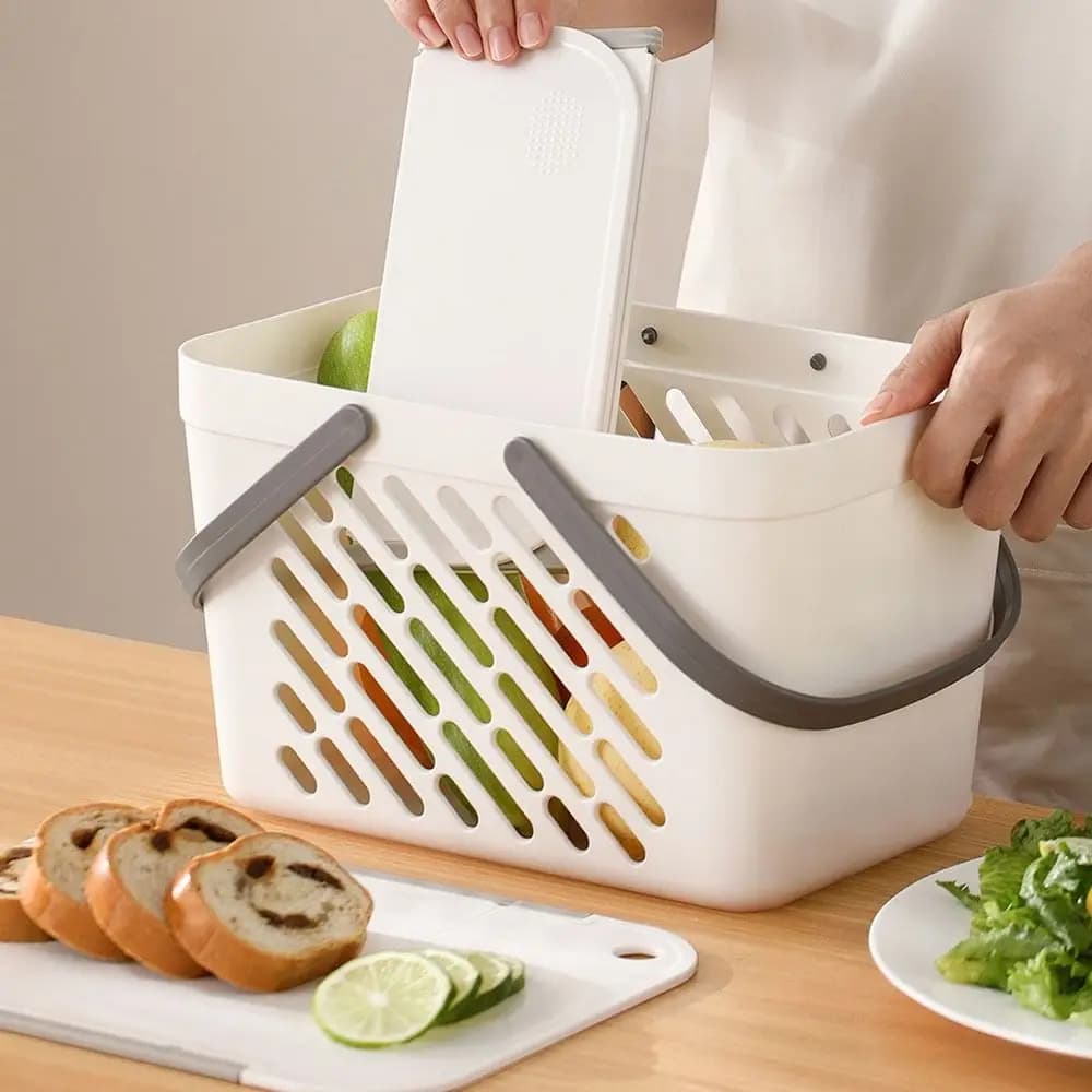 Tagliere Pieghevole Portatile a Doppia Faccia con Design a 3 Pieghe, Tagliere per Affettare e Tritare, Facile da Riporre, per Frutta