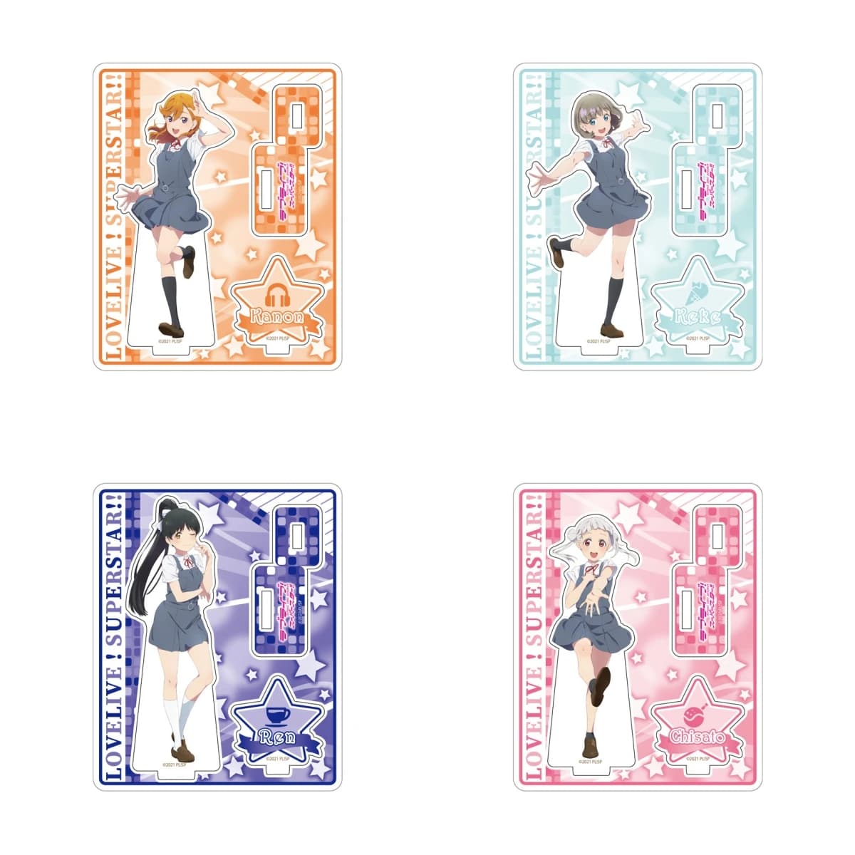 Anime Amore dal vivo! Supporto in acrilico Figura di gioco Piastra di supporto HD Cosplay Prop Cartoni animati presenti Accessori Regali di Natale Firend