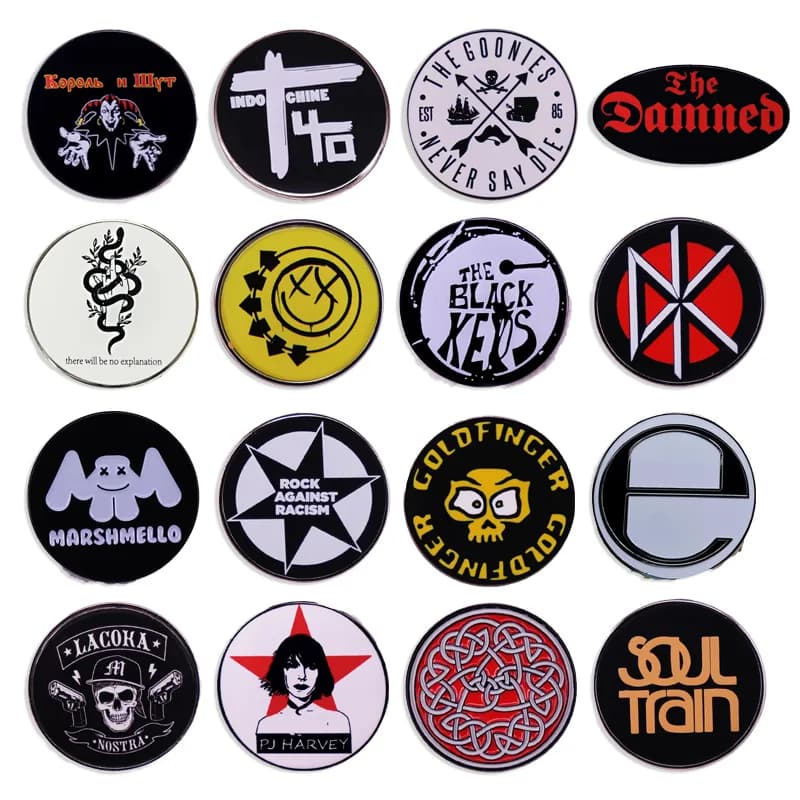 Pop Rock Band Pin Fashion Music spilla Punk Rock Metal Badge gioielli unici regalo accessori di abbigliamento per fan e amici