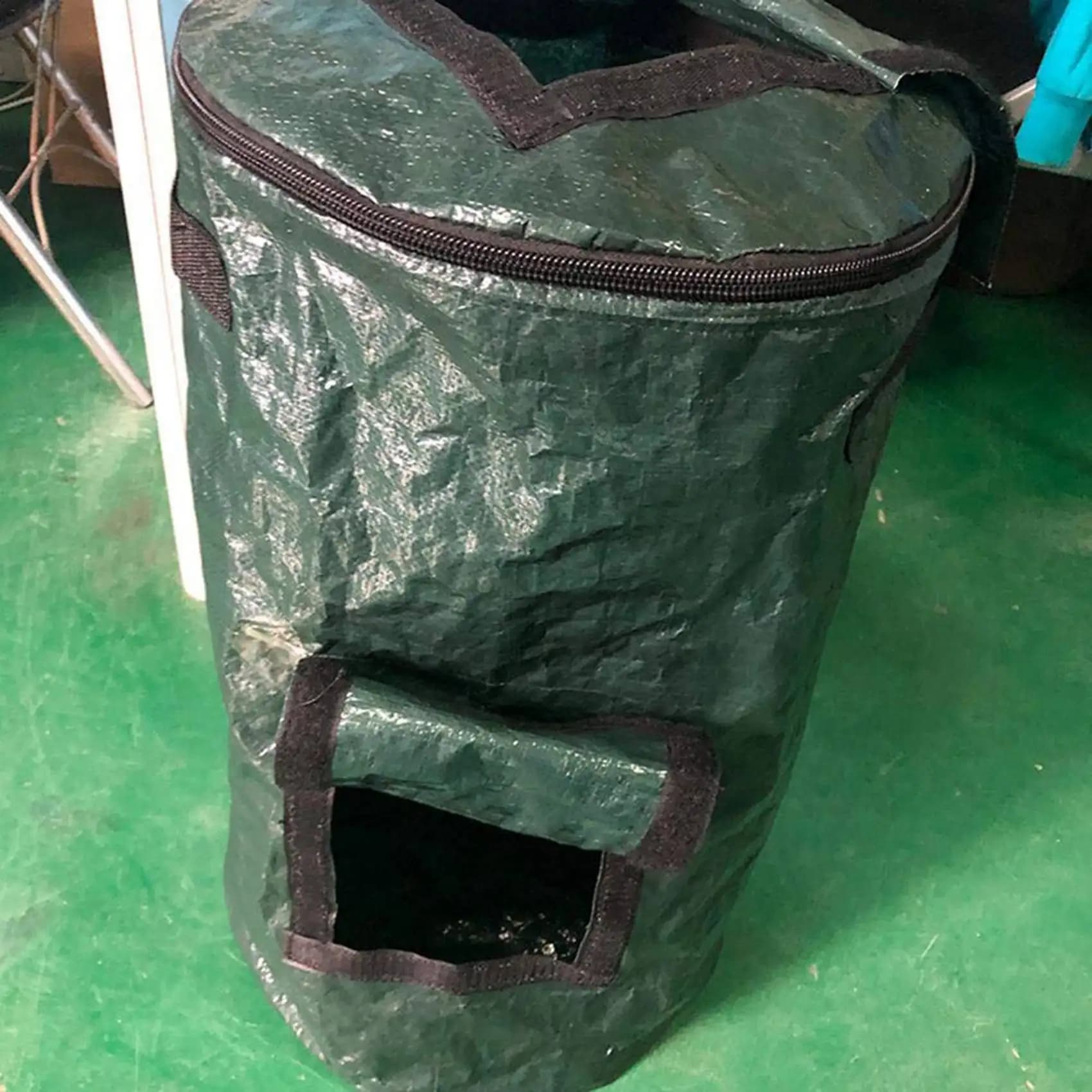 ABUL-2X Contenitore per Compost Pieghevole, Sacco per Rifiuti da Giardino, Sacco Riutilizzabile Resistente per Foglie e Compostaggio Frutta