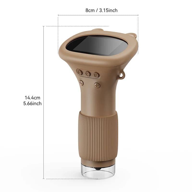 Microscopio Digitale Portatile OEM/ODM da 2 Pollici IPS 1000X con LED, Mini Microscopio Elettronico Portatile, Kit Scientifico Educativo Divertente