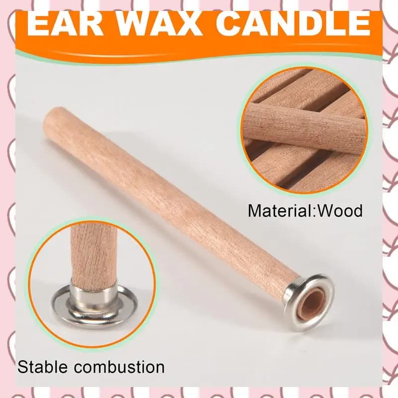 HHTL 20 pezzi stoppini per candele a spirale in legno 4X0,32 pollici/100X8mm, tubo per stoppino in legno con supporti per realizzare candele, legno rotondo naturale