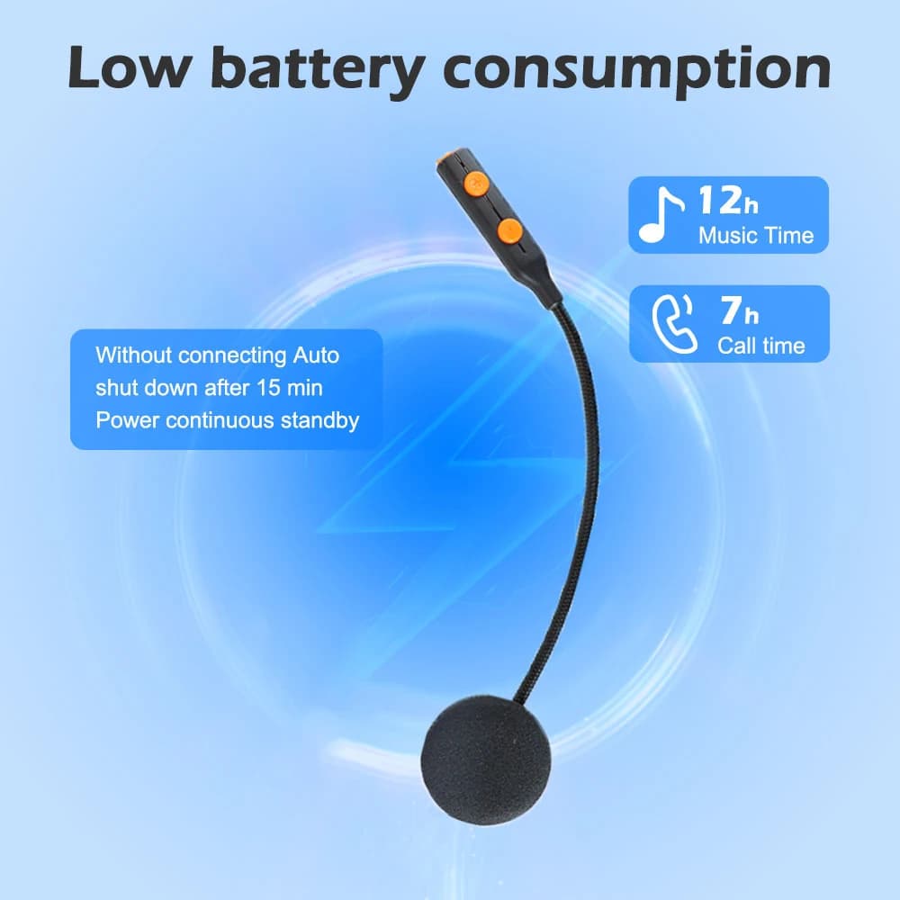 Auricolare Bluetooth 5.3 Kihous per Casco Moto, Impermeabile, Vivavoce, Wireless