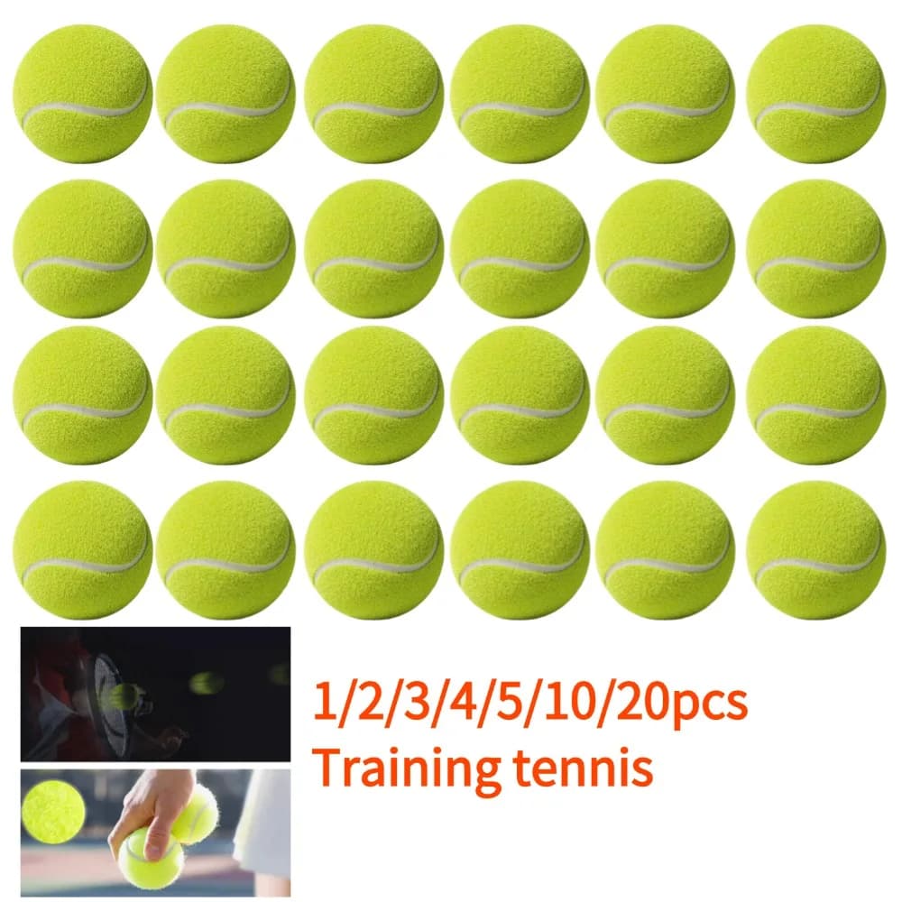 Palla da tennis ad alta elasticità per allenamento e divertimento, in fibra elastica e gomma, per esercizi all'aperto.