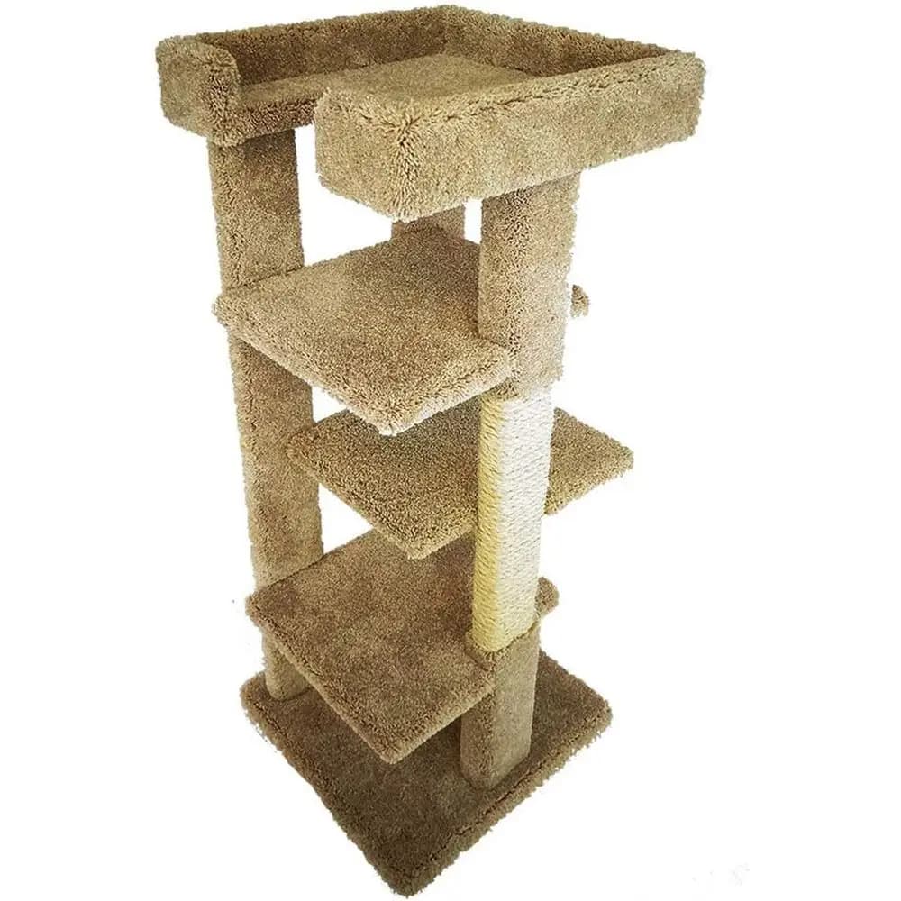 Grande Torre per Gatti con Tiragraffi e Quattro Posti di Sosta